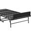 Lit simple pliant de 75 pouces avec matelas confortable en mousse à mémoire de forme de 5 pouces, conception d'espace, structure en métal sur roulettes pour adultes, roues de 5 po pour économiser de l'espace, petits espaces idéaux