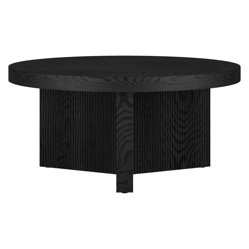 Pedestal Coffee Table, Black