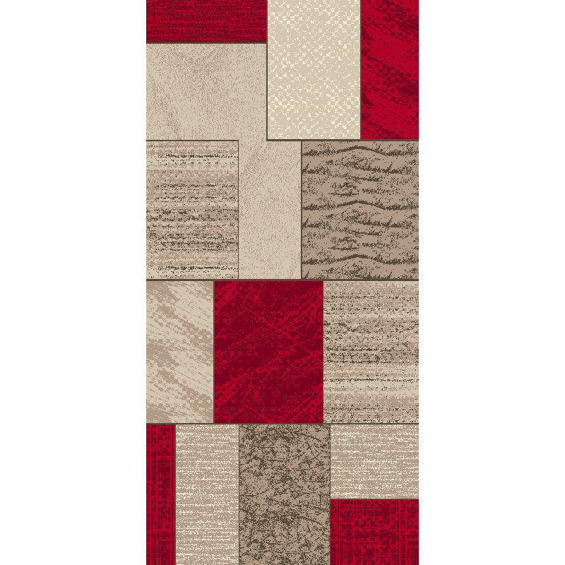 Tapis crème/brun gravure Gerstner, Rectangle 5 pi 3 po x 7 pi 7 po