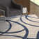Tapis gris clair / bleu marine Cottone