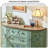 Retro Simple Semicircle Painted Sideboard