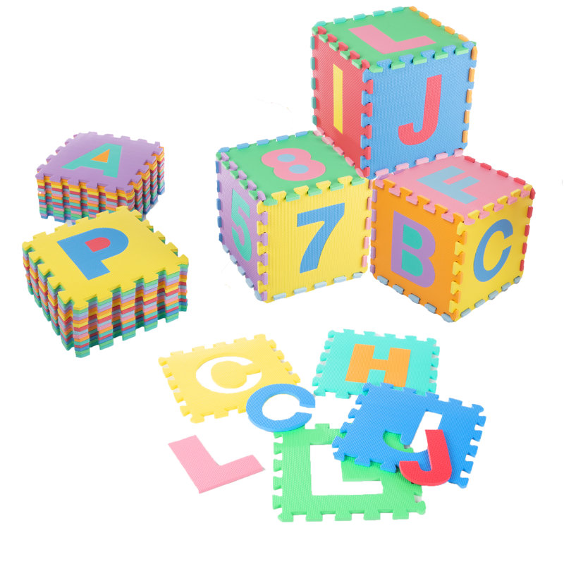 Tapis de jeu en mousse 96 pièces pour bébés et tout-petits Trademark Games