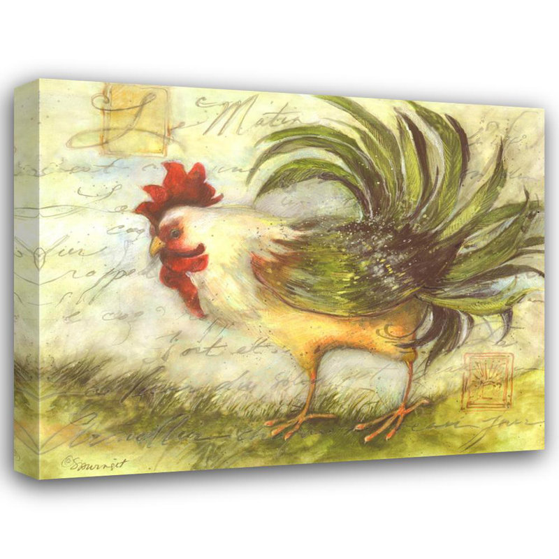 Le Rooster IV, 19" H x 24" W