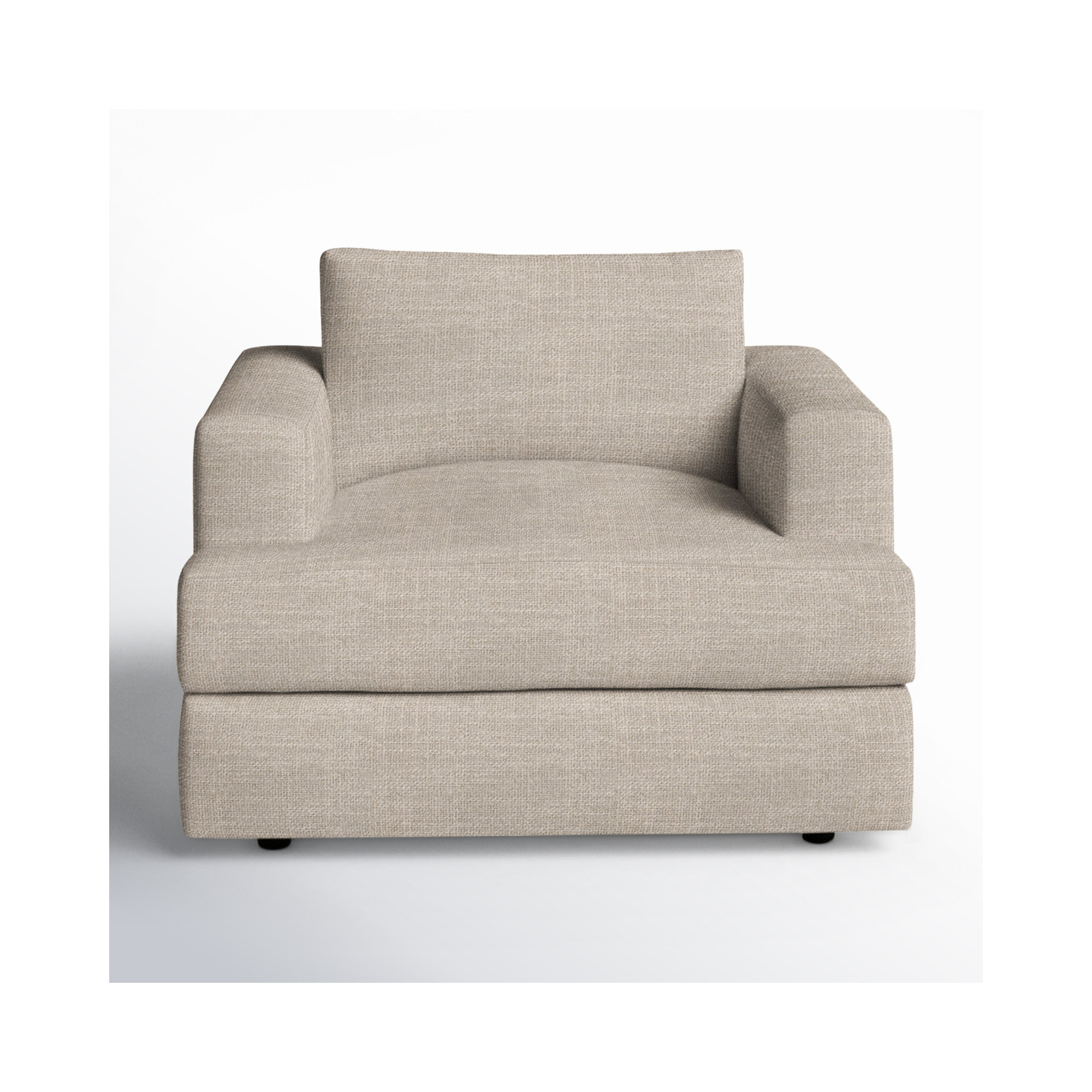 Cayden Upholstered Chair And A Half, Conversation Ivory Basketweave