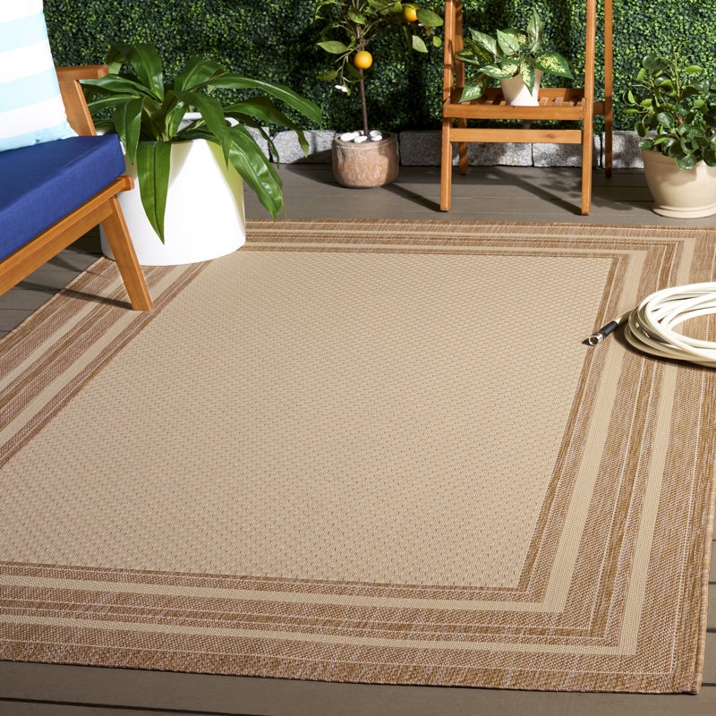 Courtyard Performance Striped Indoor Indoor/Outdoor Area Rug, Rectangle 5'3" x 7'7"
