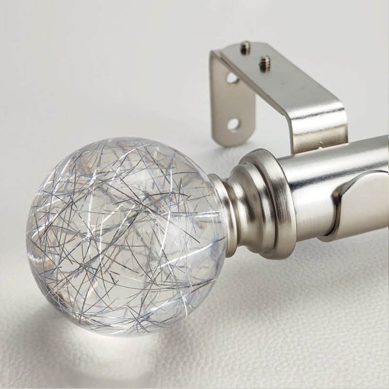 Largeur totale du Ziarra, Nickel brossé, 72" - 144"