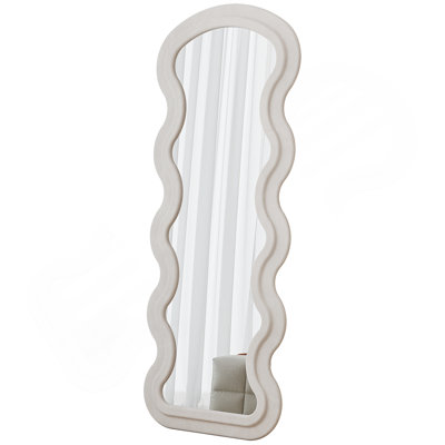 Miroir blanc crème