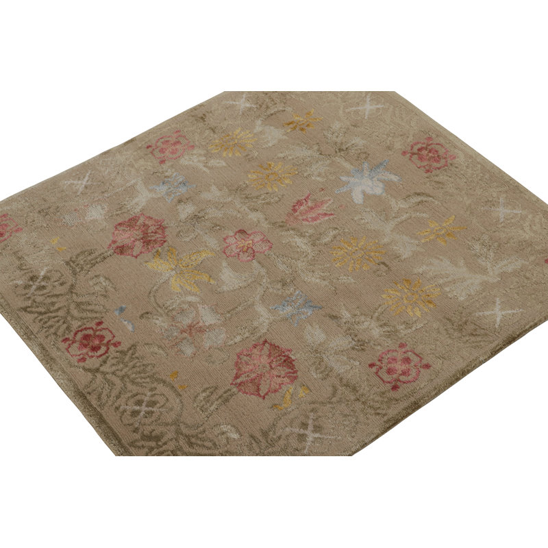 Wool Area Rug, Square 3'