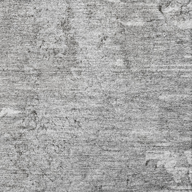 Tapis moderne à poil long lavable à la machine Dream, Argent, 3 pi x 5 pi