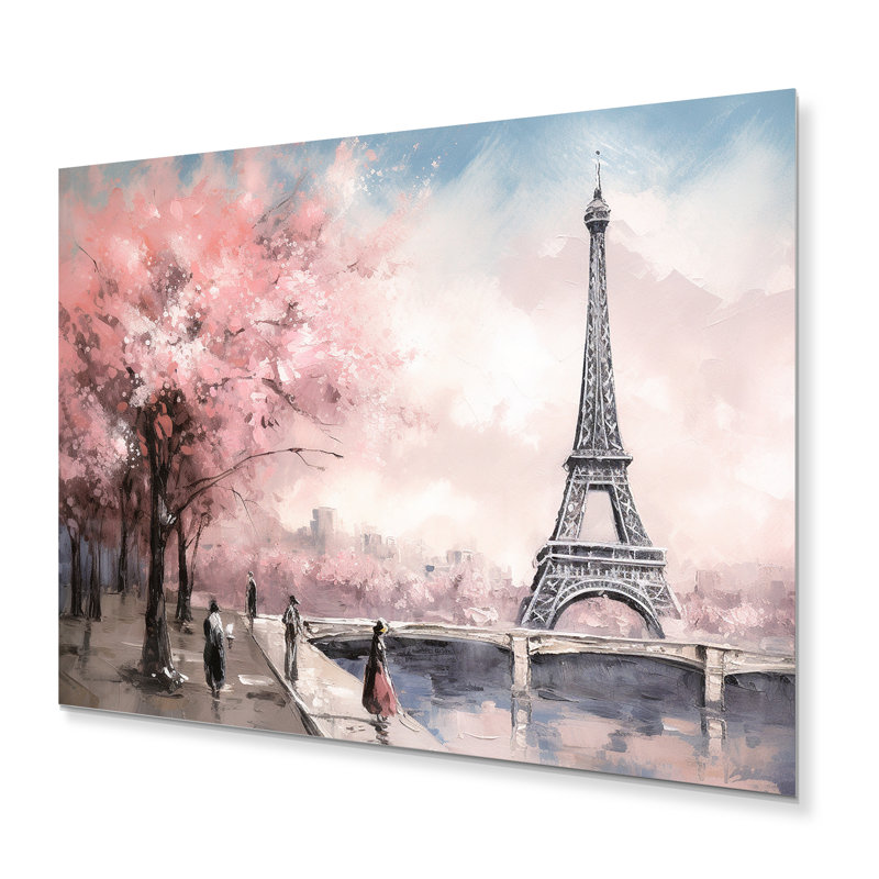 Chef-d'œuvre de la Tour Eiffel II - France, art mural en métal, H 12 po x l 20 po x P 1 po