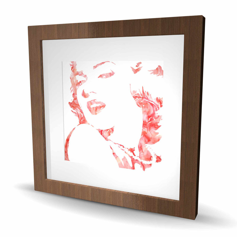 Glamour Marilyn Monroe - impression romantique encadrée avec passe-partout