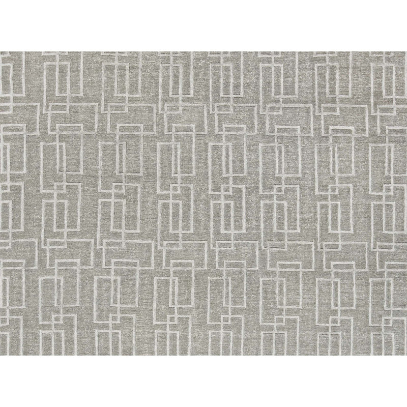 Hand-Knotted High-Quality Silver Area Rug