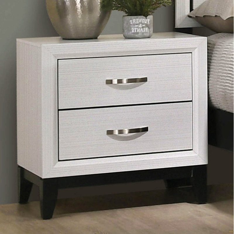 Table de chevet 1Pc, Blanc