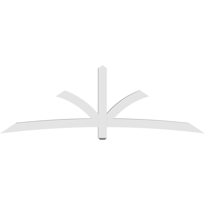 Support pour pignon Davenport, H 32 po x l 96 po (pas: 8/12), P 4 po x F 4 po, PVC