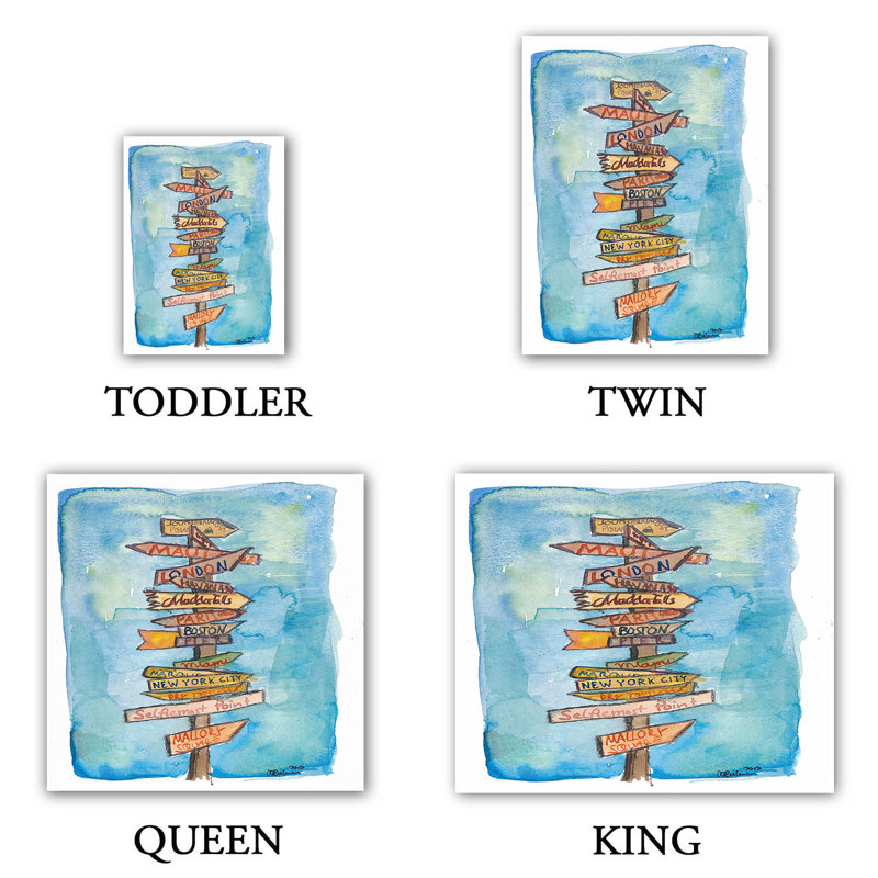 Ensembles de housse de couette DiaNoche en microfibre par Markus Bleichner - Key West Sign Post