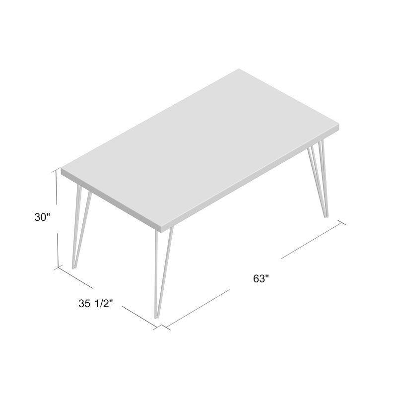 Table de salle à manger Jaymi, Brun