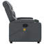  Fauteuil de massage inclinable gris en faux cuir-1059718586
