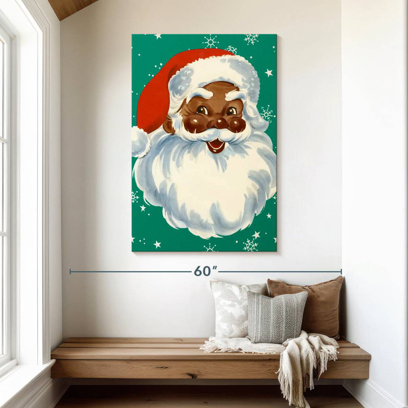 Père Noël noir Lelend, H 48 po x l 32 po