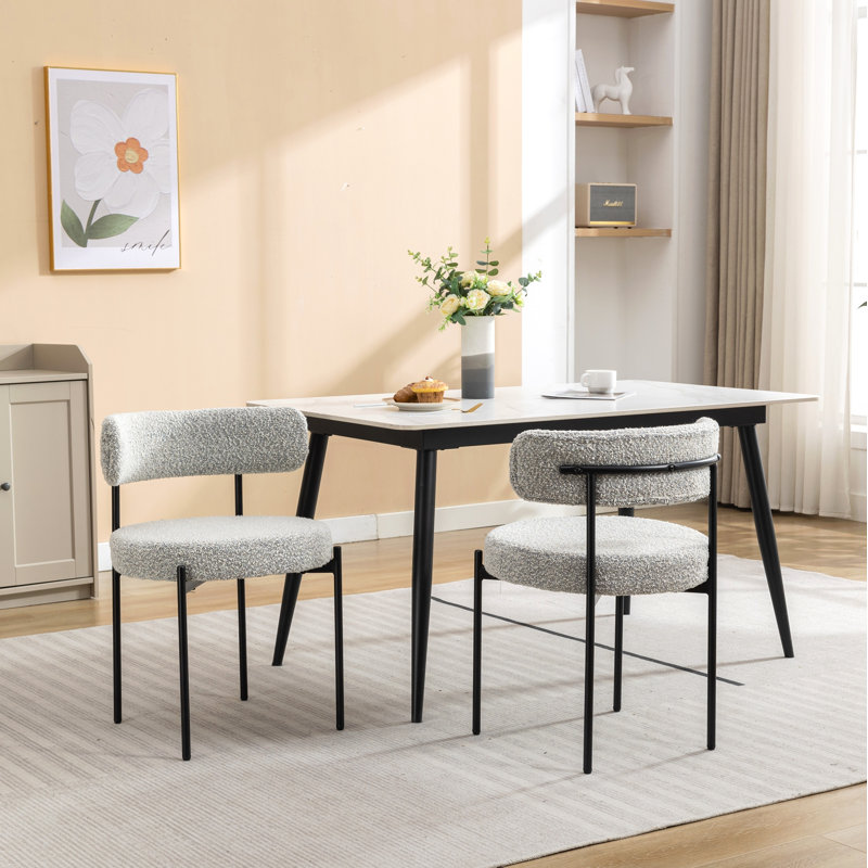 Ensemble de 2 chaises de salle à manger modernes, chaises d'appoint pour le salon