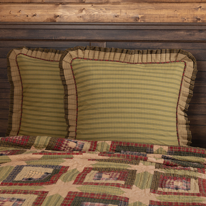 Tea Cabin Plaid Sham Set