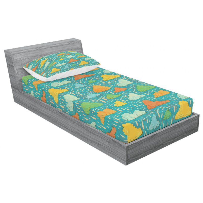 Microfiber Sheet Set, Twin Sheet Set with Fitted Sheet