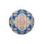 Tapis décoratif bleu traditionnel lavable à la machine-481185064