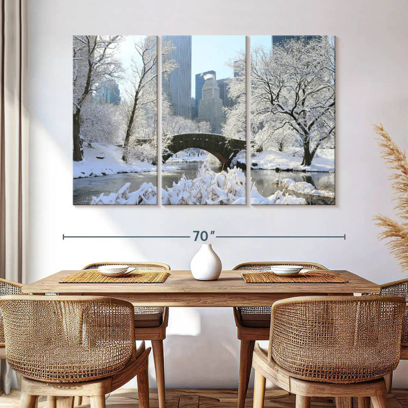 Sebbie Snowy Central Park, NY, H 20 po x l 33 po