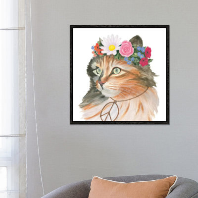 Cattitude I by Myles Sullivan - Floater Frame Gallery-Wrapped Canvas Giclée on Canvas