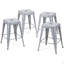 Tabouret à hauteur de comptoir 24 po, tabourets de bar en métal sans dossier, ensemble de 4, non empilable, amovible et facile à assembler-1960640387-1960640389