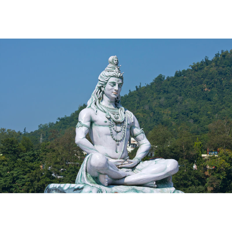 Shiva Statue In India - Wrapped Canvas Print, 30cm H x 46cm W x 3.8cm D