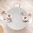 Ambesonne Minimalist Fitted Round Tablecloth Pale Eggshell Eggshell