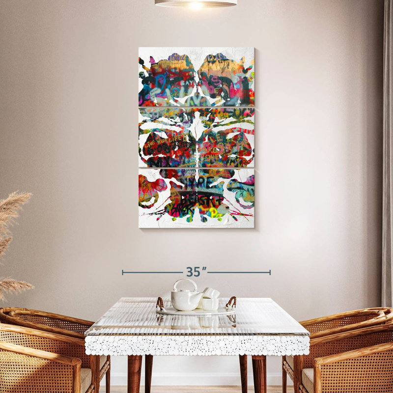 Avery Rorschach Graffiti, 45" H x 28" W