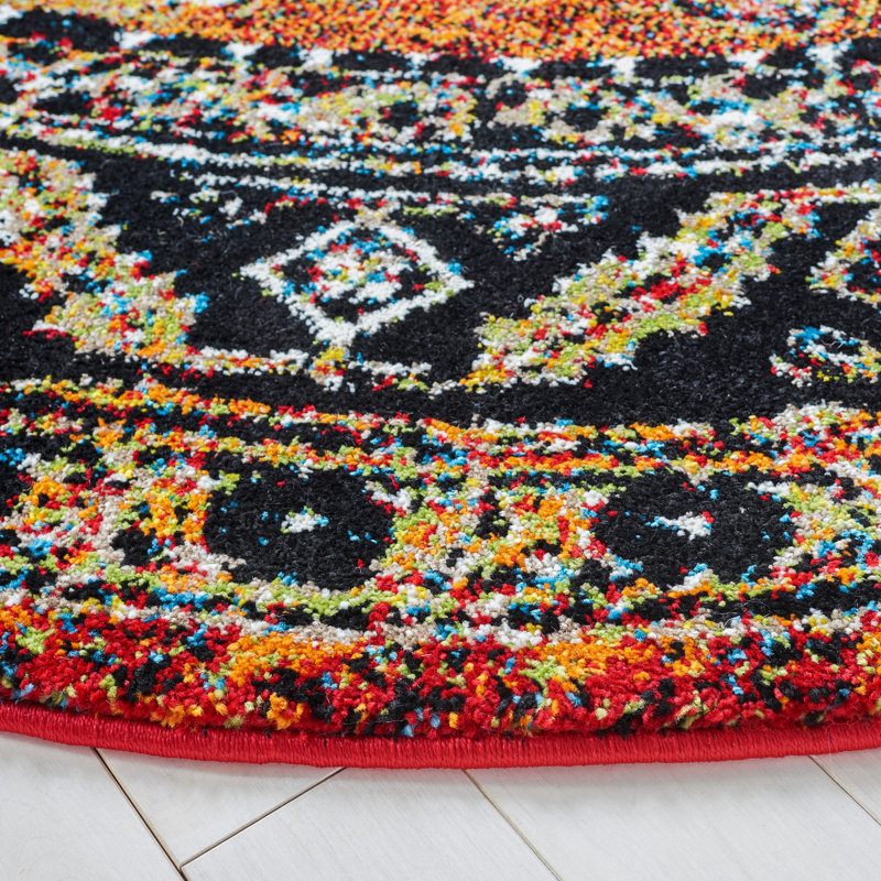 Tapis rouille / doré Southwestern, Rectangle 8 pi x 10 pi