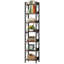 Wissem 200cm H x 34cm W Steel Corner Bookcase-1332541329