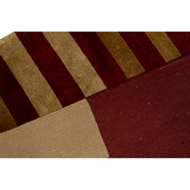 Hand-Knotted High-Quality Wine Area Rug
