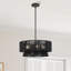 Lustre suspendu noir 4 lumières Aurea-124250998-124251001