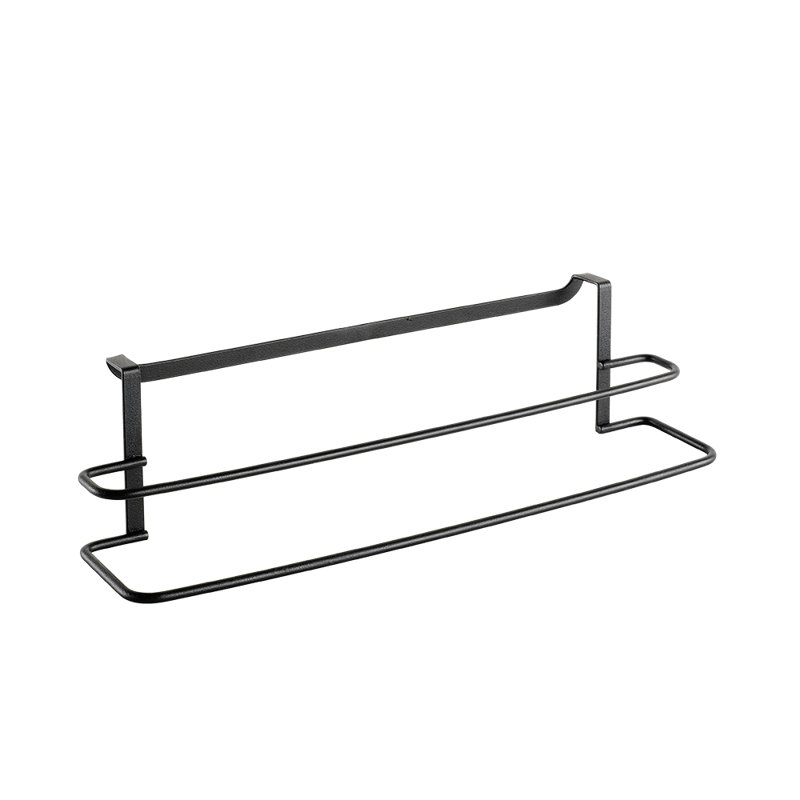 Origin Lava Double Hanging Towel Rail Black