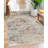 Polston Faded Traditional Rustic Medallion Border Machine Washable Indoor Rug-1115885785