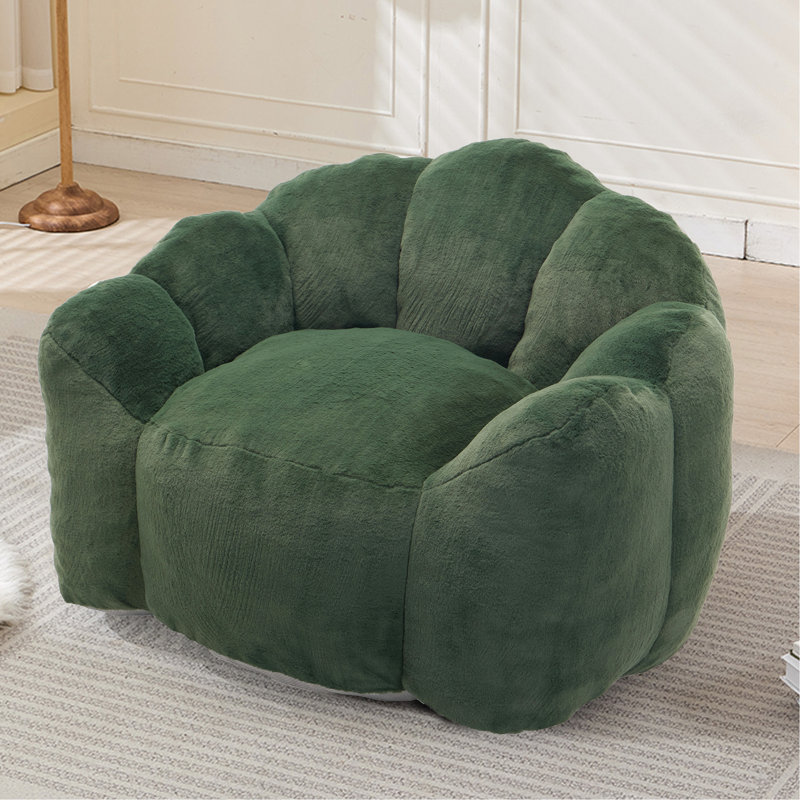 Lotus Type Adult , Faux Fur, Pull Ring, - Fouling, Non Slip, No Assembly, Multi Scene Use Compression, Green