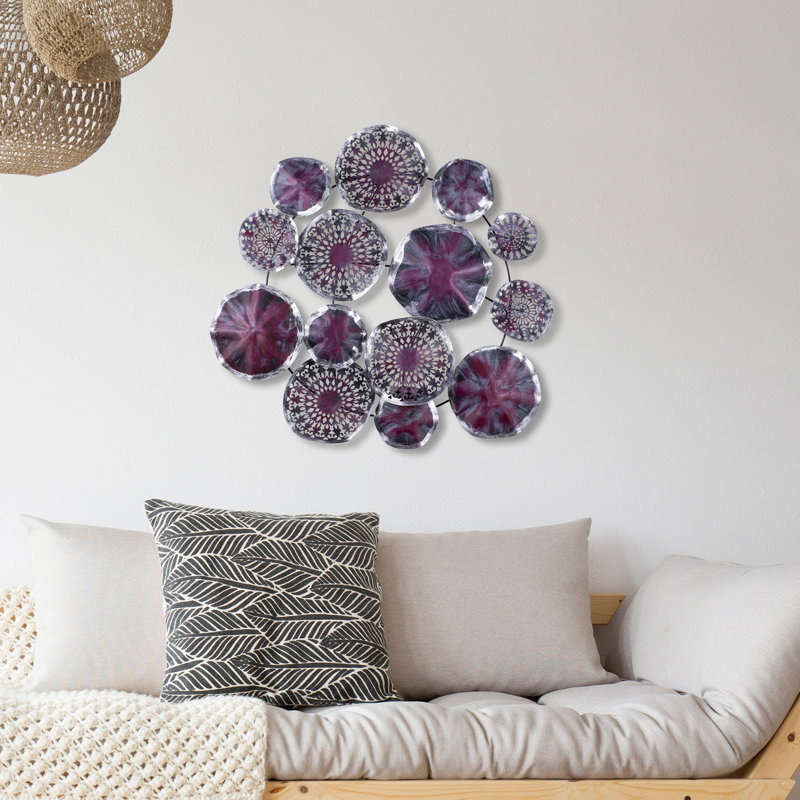 Décoration murale hypnose, Violet / noir