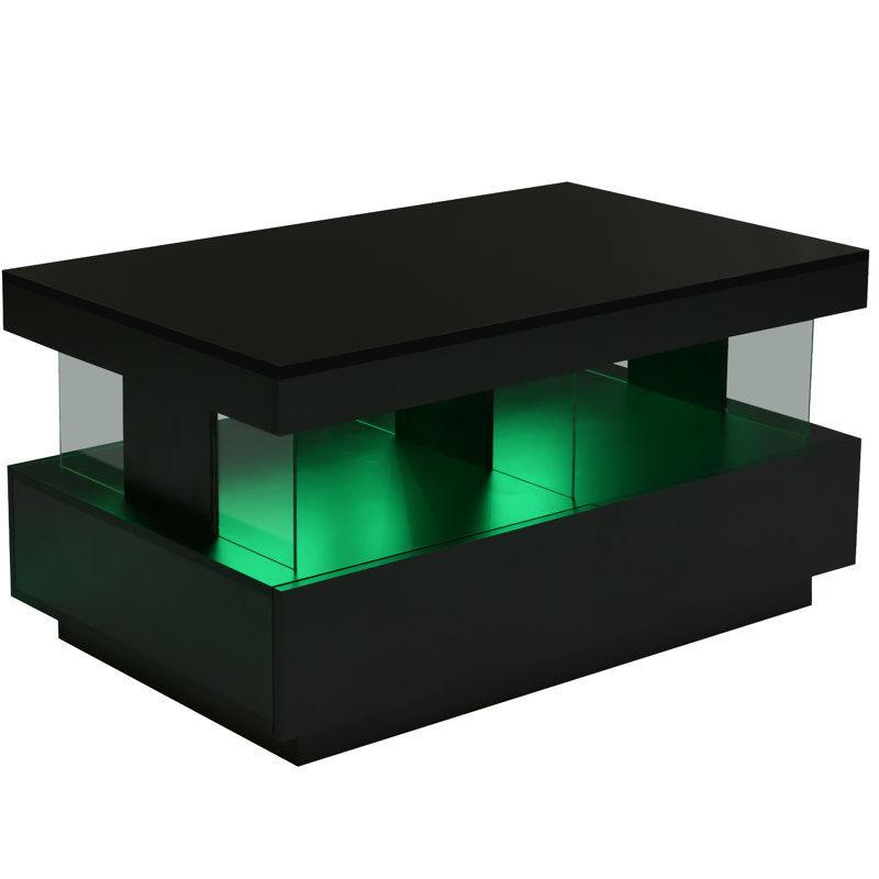 Carrelli Coffee Table with Storage, Black