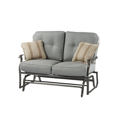 Pinheiro Powder Coated Aluminum Outdoor Glider