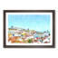 Skyline of Alfama Lisbon Portugal - Picture Frame Painting Print-56705210-56705205