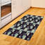 Tapis décoratif floral à haute densité en fibres de polyester-42030781