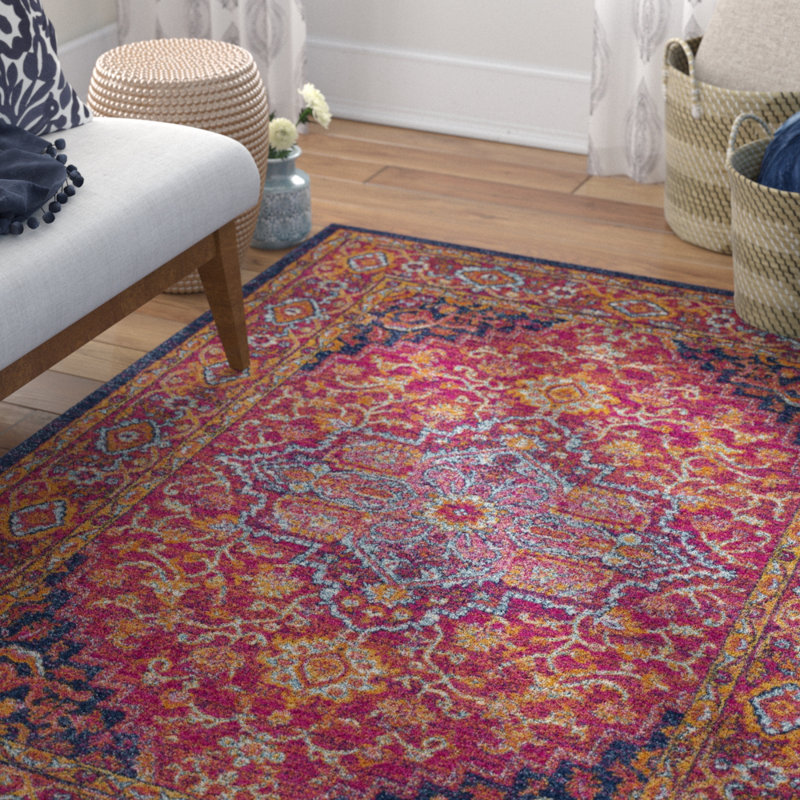 Adelia Oriental Indoor Rug, Square 6'7"