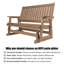 Banc oscillant 3 places en poly Lumber-403079257