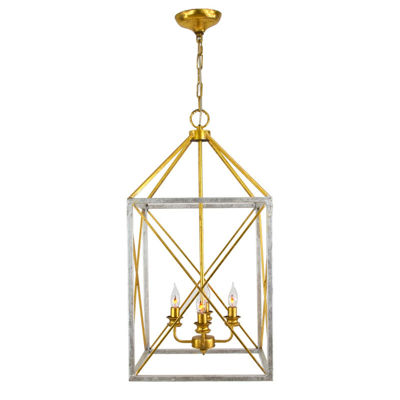 Megan 4 - Light Chandelier, Silver