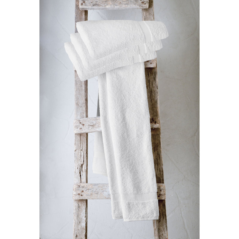 Cambridge 4 Piece  %100 Turkish Cotton Bath Towel Set, White