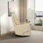 Fauteuil inclinable et pivotant en cuir Harlow
