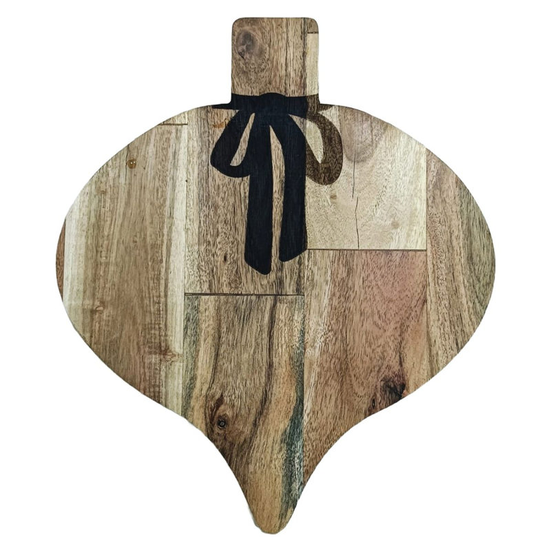 Planche à découper décorative en bois avec tartineur